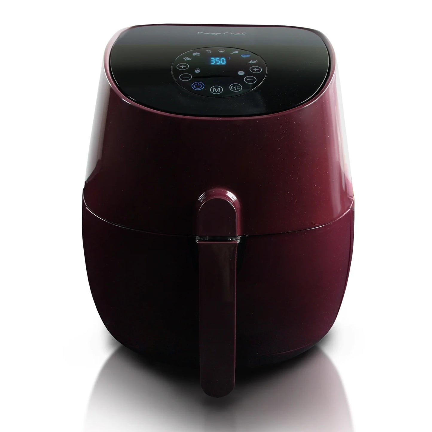 3.5 Quart Airfryer and Multicooker with 7 Pre-Programmed Settings in Burgundy