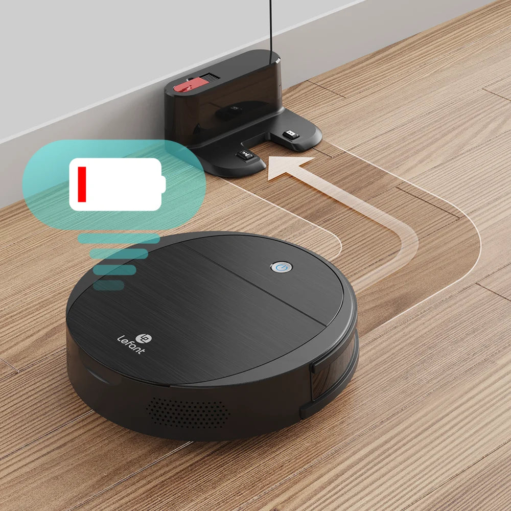 M213 Robot Vacuum Cleaner and Mop - 6D Collision Sensor, Long Runtime, for Pet Hair and Hard Floors